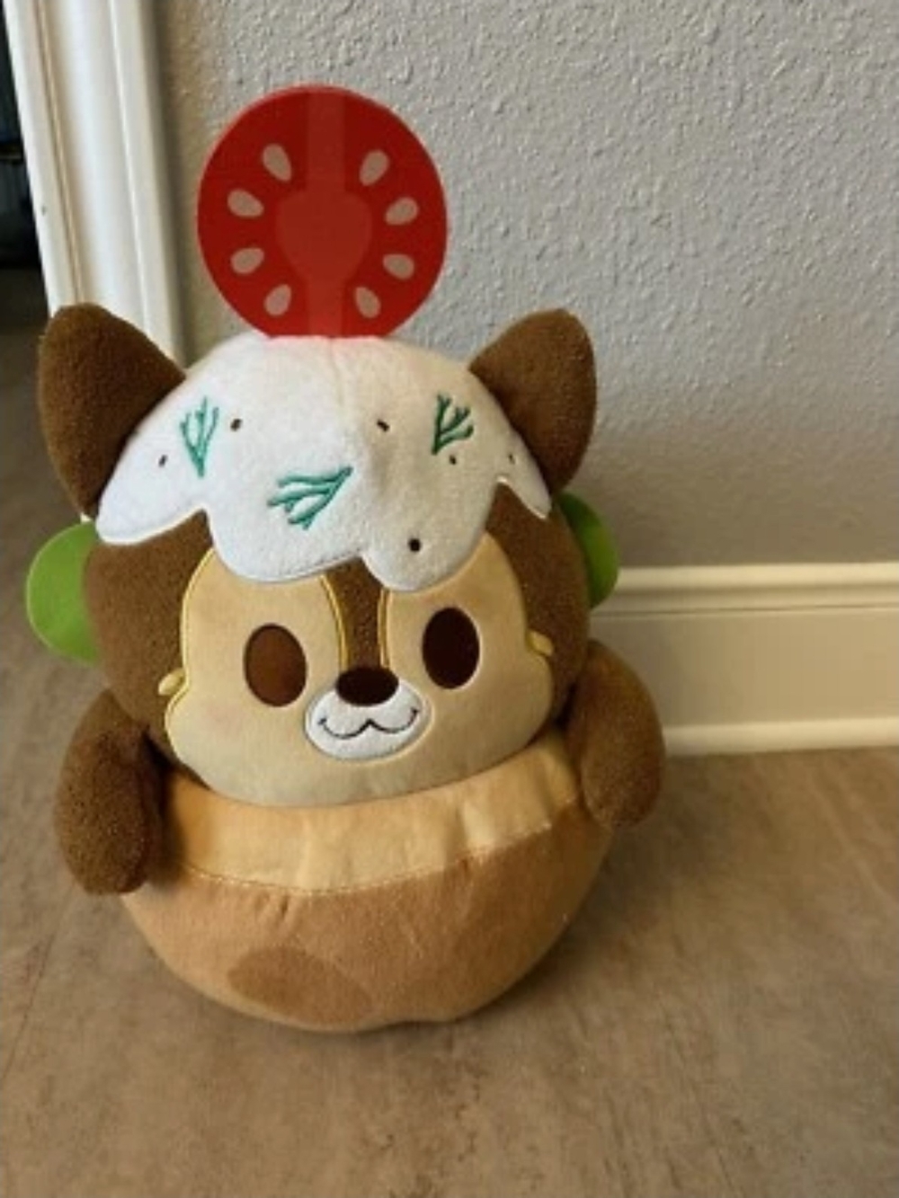 Plush Disney Muchlings “Chip N Dale” street foods chip full size 15"